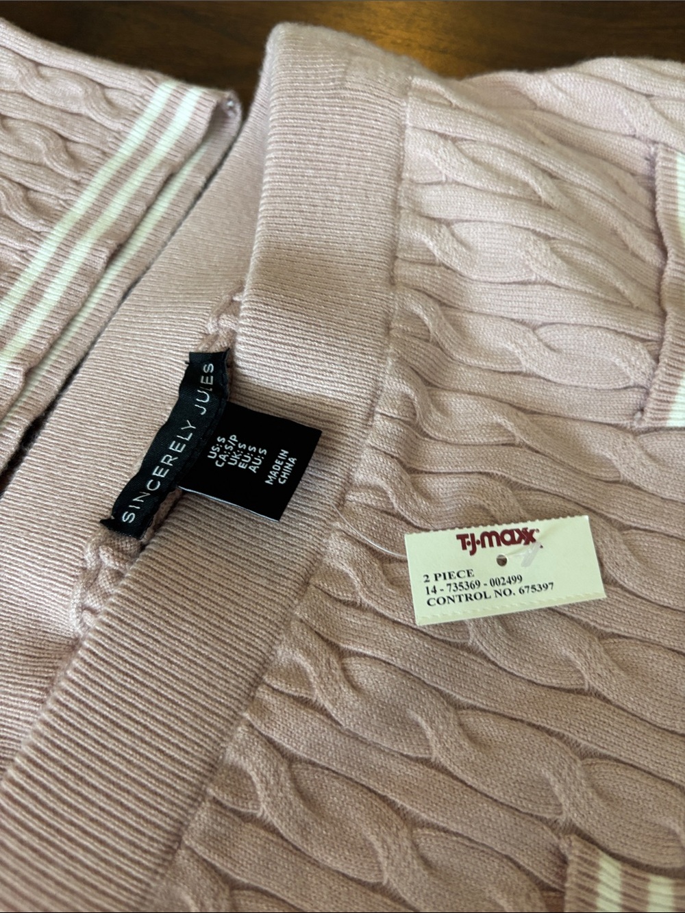 Sincerely Jules Cable Knit Tank & Skirt Set - Light Pink - Picture 7 of 8